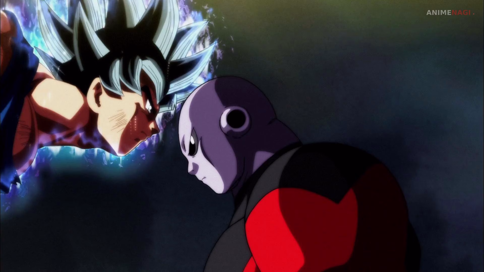 Ultra Instinct Goku battles Jiren in one of the most intense fights of the Tournament of Power arc