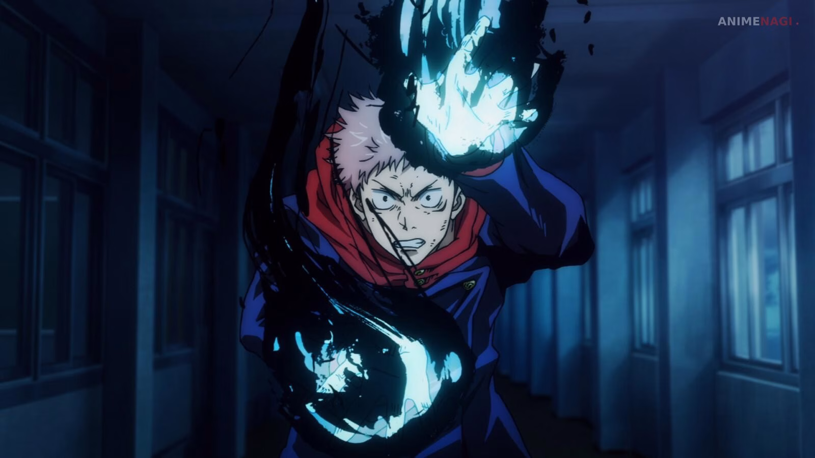 Yuji Itadori’s combat scenes demonstrate the fast-paced, cinematic action style that defines modern shonen anime