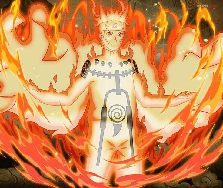 Naruto’s transformations emphasize emotional growth and internal power progression